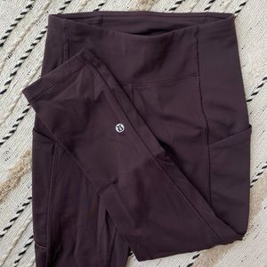 Lululemon Align High-Rise Crop 21” -Burgundy